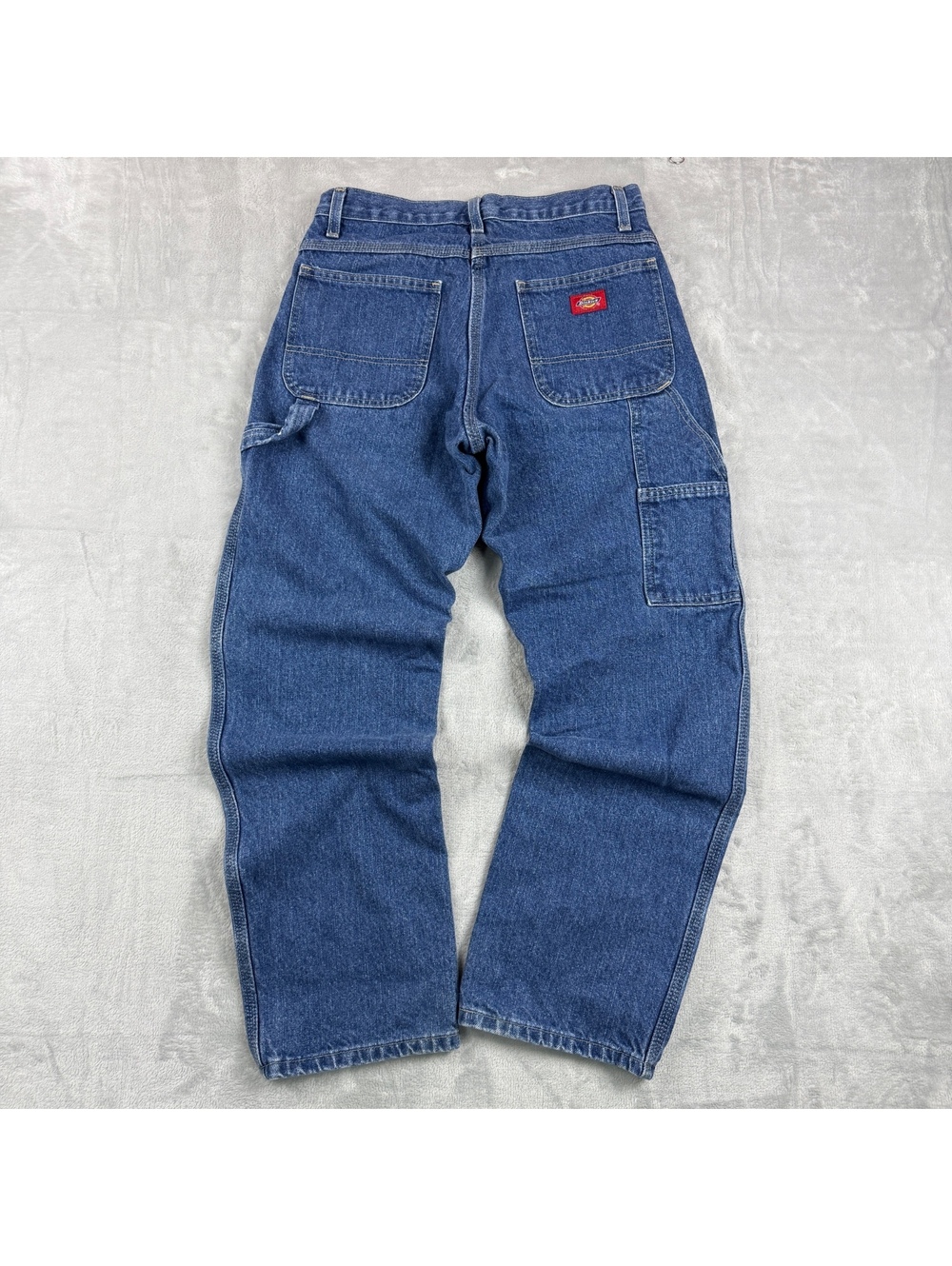 Y2K Dickies Carpenter Jeans 30x30 Blue Denim Work Pant Utility Hammer Loop Skate